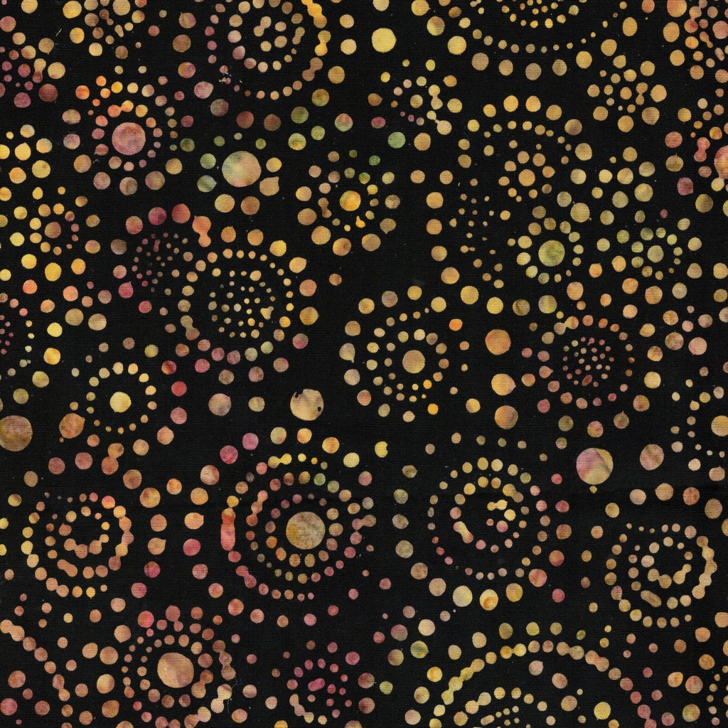 122556795 / Dots and Swirls Black