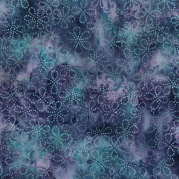 122562877 / Floral Dots Multi Turquoise Purple