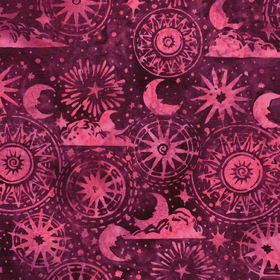 122563375 / Cosmic Shapes Red Cranberry