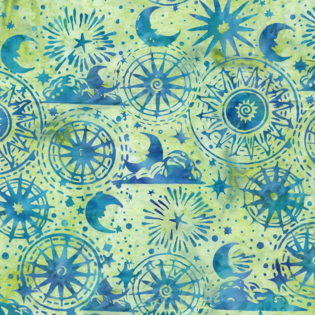 122563610 / Cosmic Shapes Green Honeydew