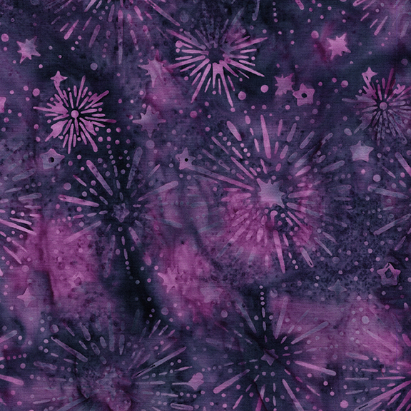 122564490 / Sunburst Stars Purple Blackberry
