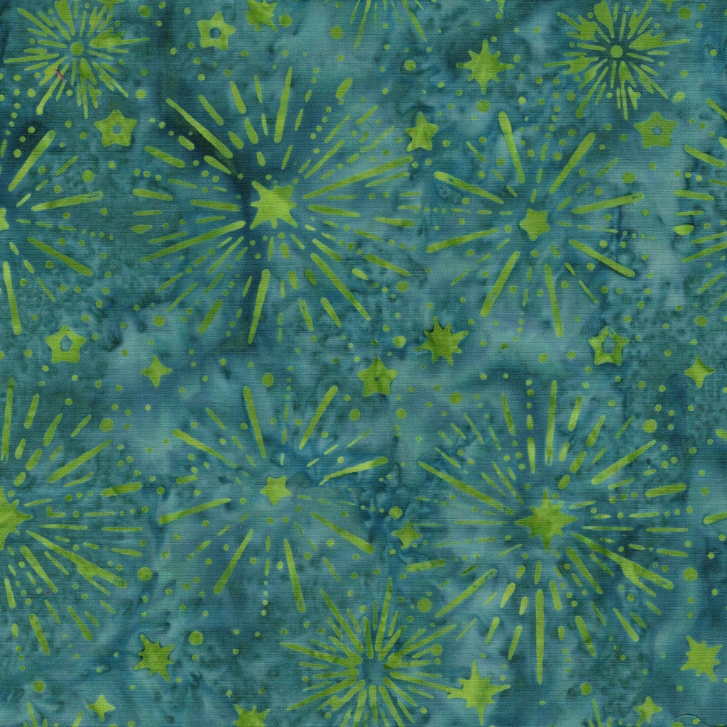 122564960 / Sunburst Stars Teal