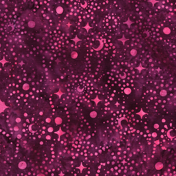 122565195 / Stars and Swirls Pink Sangria
