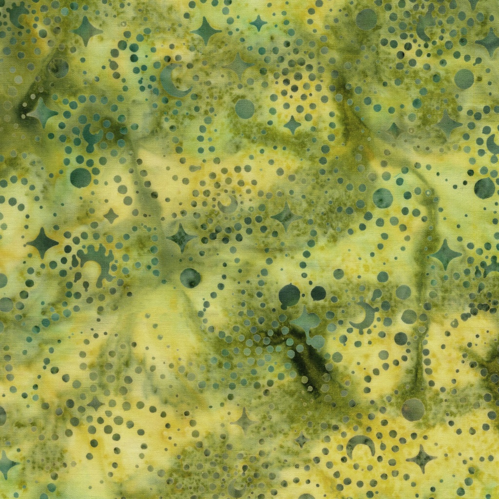 [122565630] 122565630 / Stars and Swirls Green Lemongrass