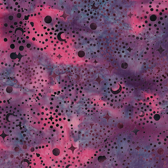 [122565843] 122565843 / Stars and Swirls Multi Pink Purple Turquoise