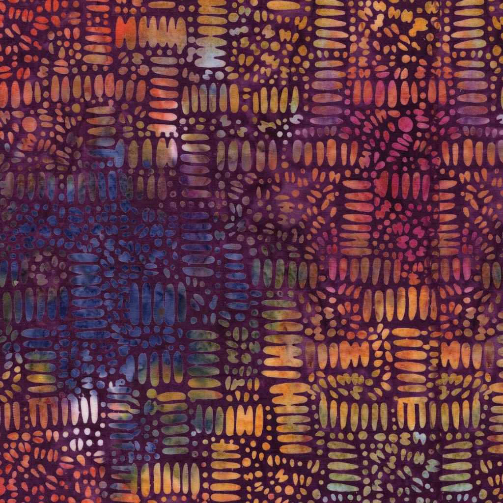 222502435 / Circle Squares Purple Grape