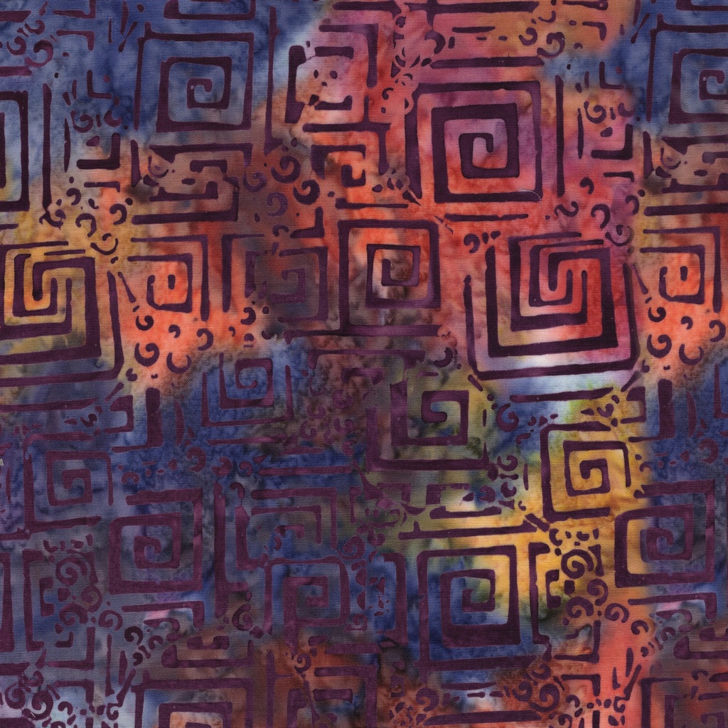 [222504816] 222504816 / Circle Maze Multi Pink Purple Orange