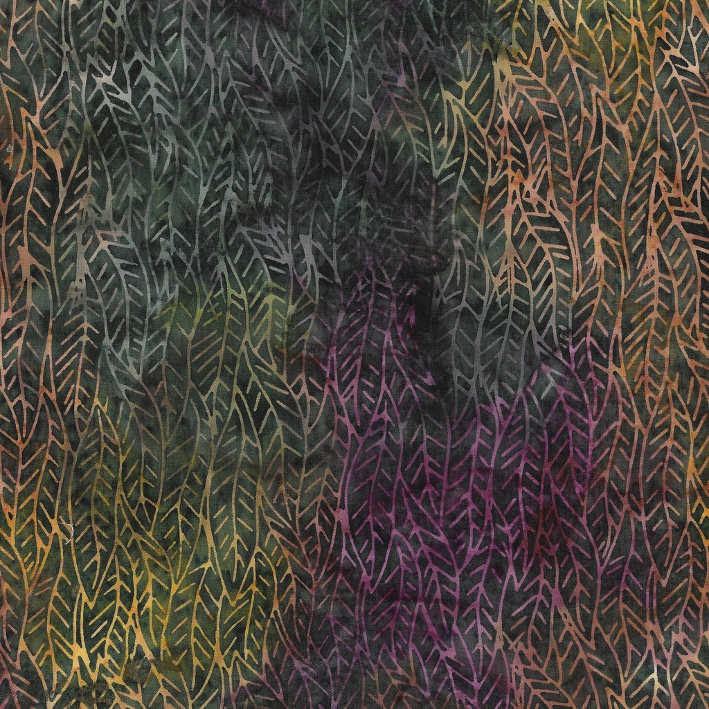 322403880 / Braided Leaves-Multi Purple Green Concord