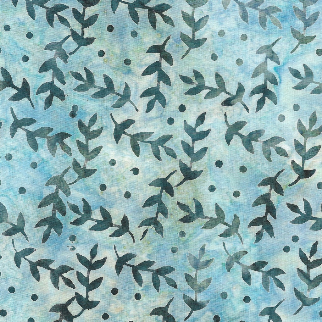 412405905 / Leaves-Teal Aqua