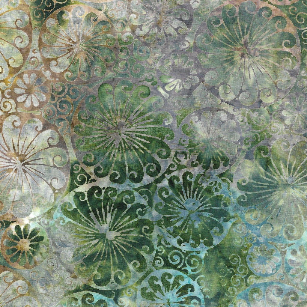 512403884 / Abstract Citrus-Multi Blue Teal Denim