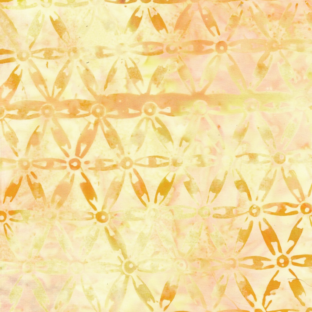 512405203 / Floral Hexies-Yellow Parchment