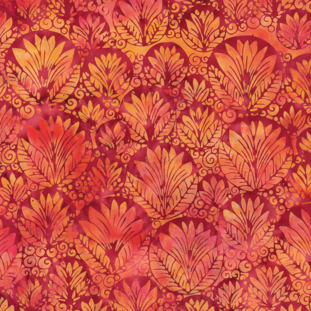 [512505809] 512505809 / Cirlce Leaf-Multi Red Orange