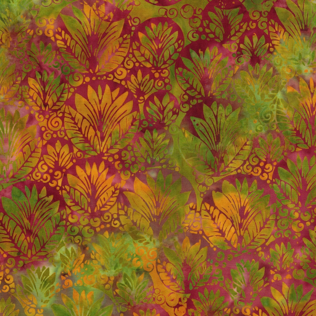 512505820 / Cirlce Leaf-Multi Red Green Purple Tourmaline