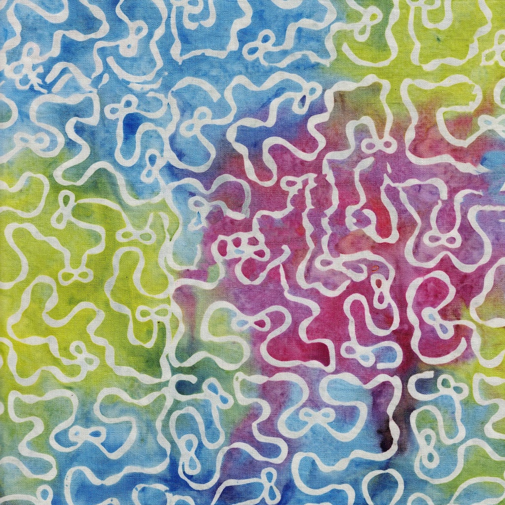 [522502803] 522502803 / Ribbon Meander with Bows Multi Pink Green Pale Olive