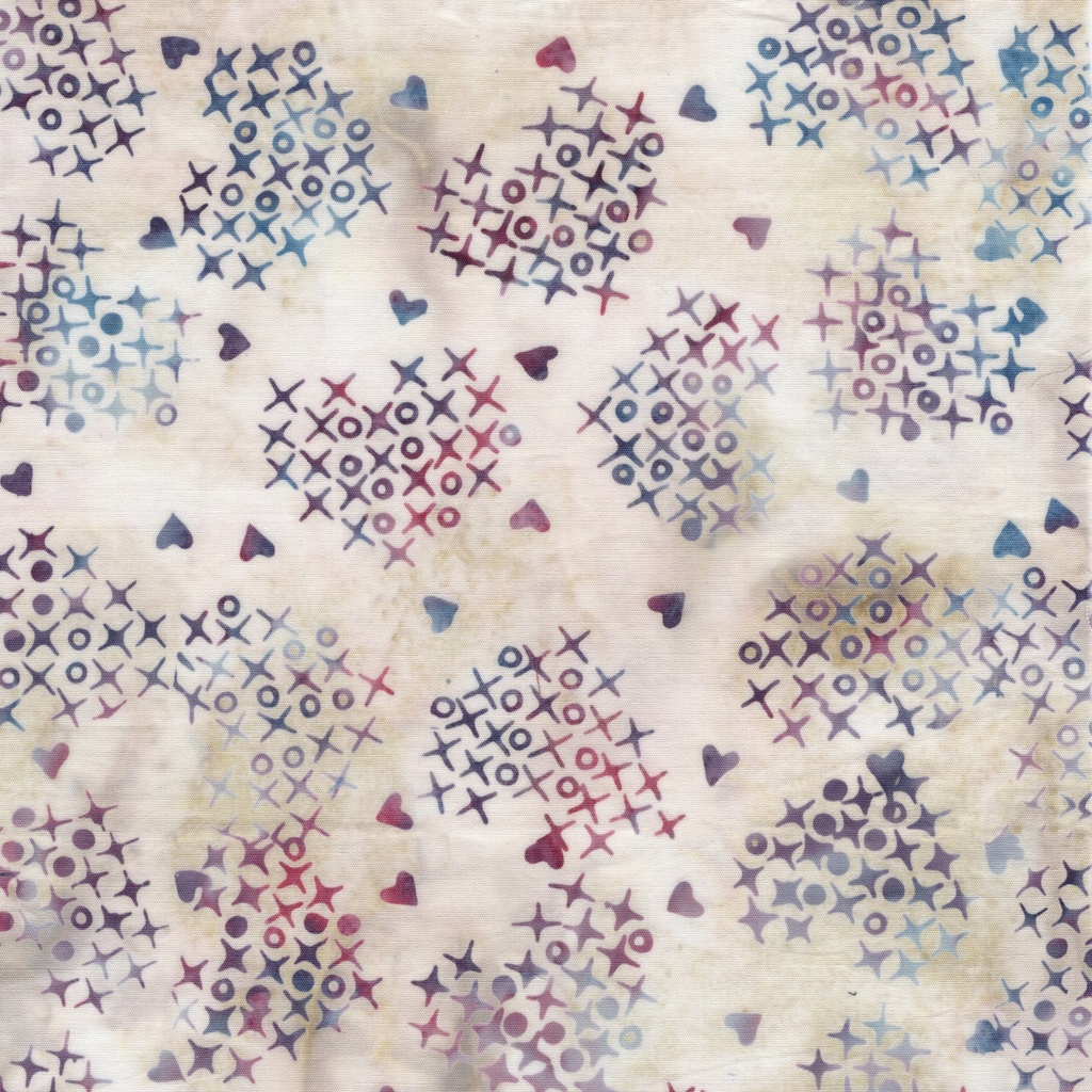 [522503001] 522503001 / Cross Stitch Hearts Neutral Snow