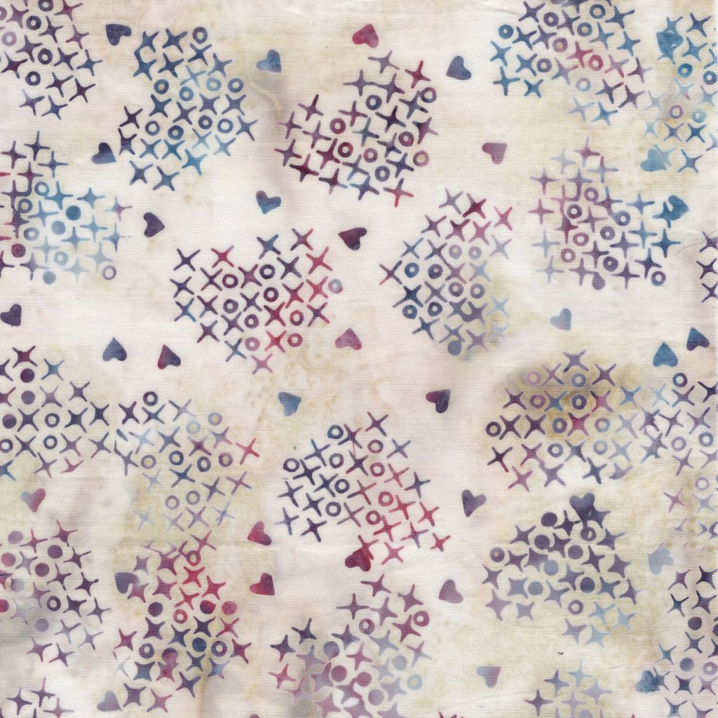[522503001] 522503001 / Cross Stitch Hearts Neutral Snow