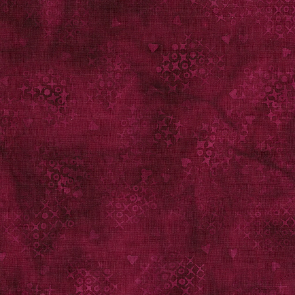 522503390 / Cross Stitch Hearts Red Burgundy