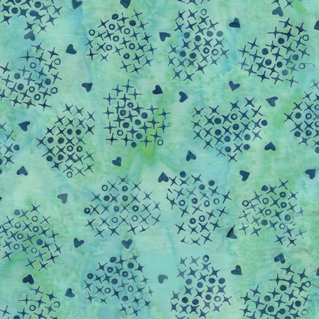 522503910 / Cross Stitch Hearts Teal Scuba