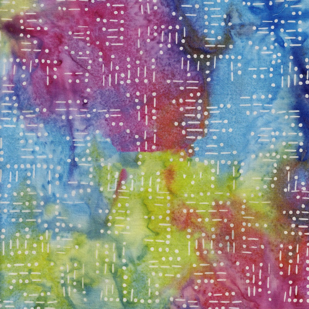 522505800 / Morse Code Words Multi Pink Yellow Blue Moonstone