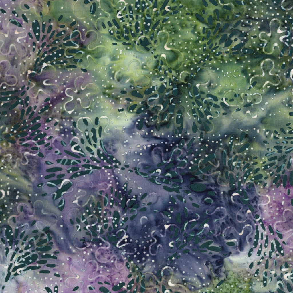 612606850 / Stipples and Squiggles-Multi Purple Green Flourite