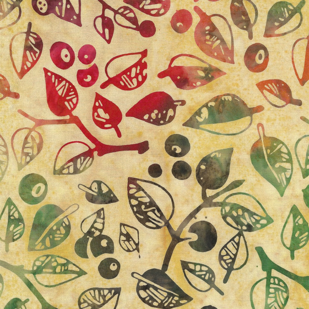 622406203 / Berries and Leaves-Yellow Parchment