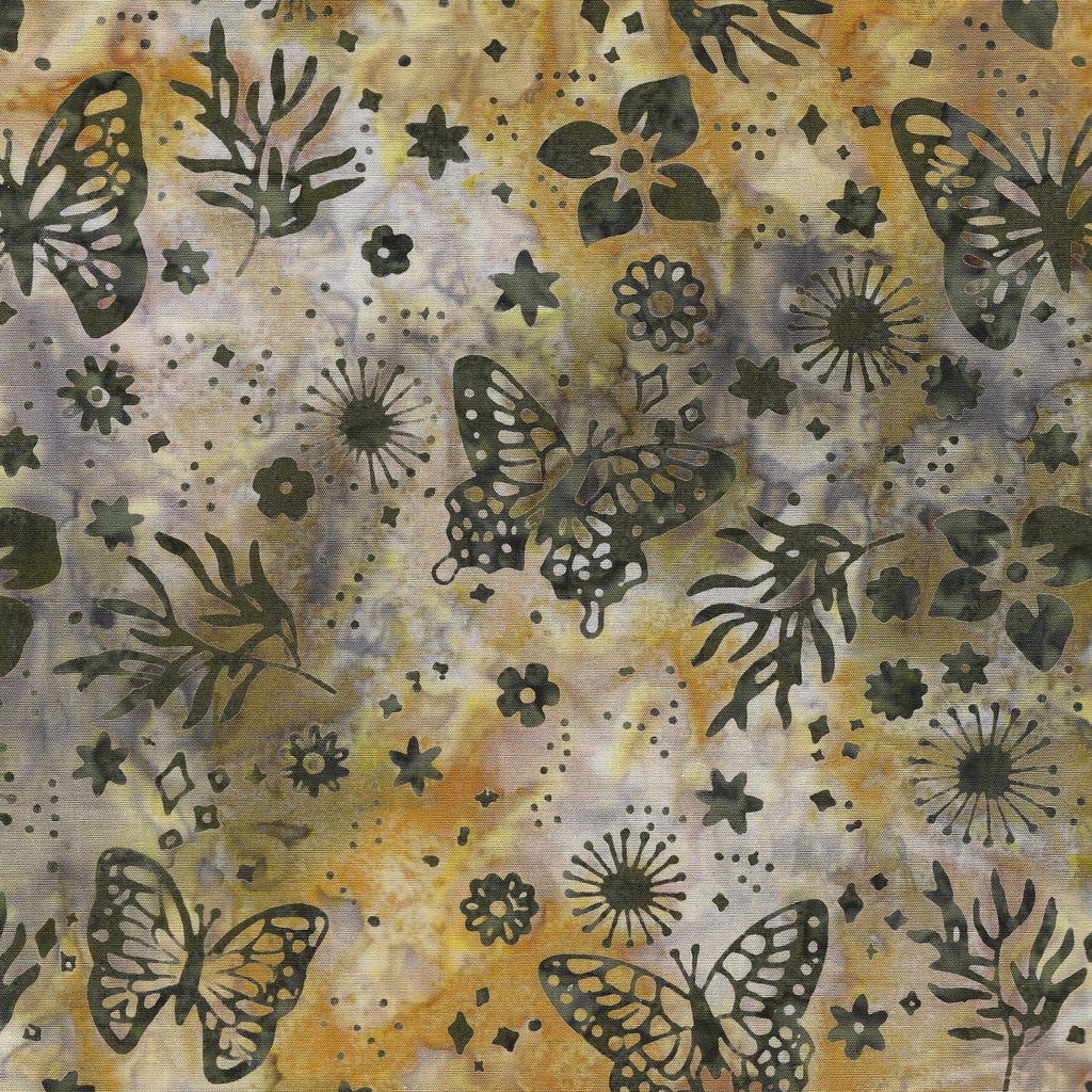 [712401075] 712401075 / Butterfly Floral-Brown Russet
