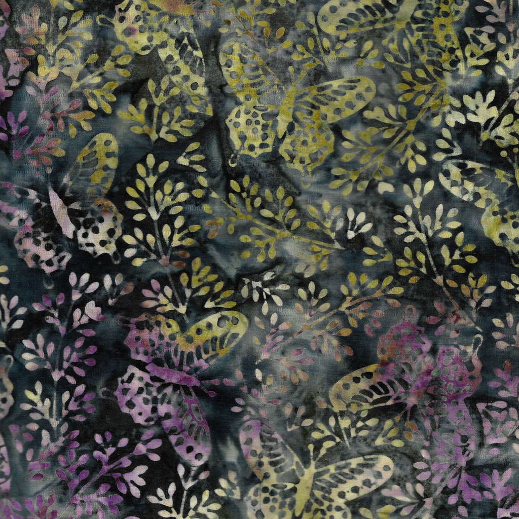 712402565 / Butterflies and Leaves-Blue Denim