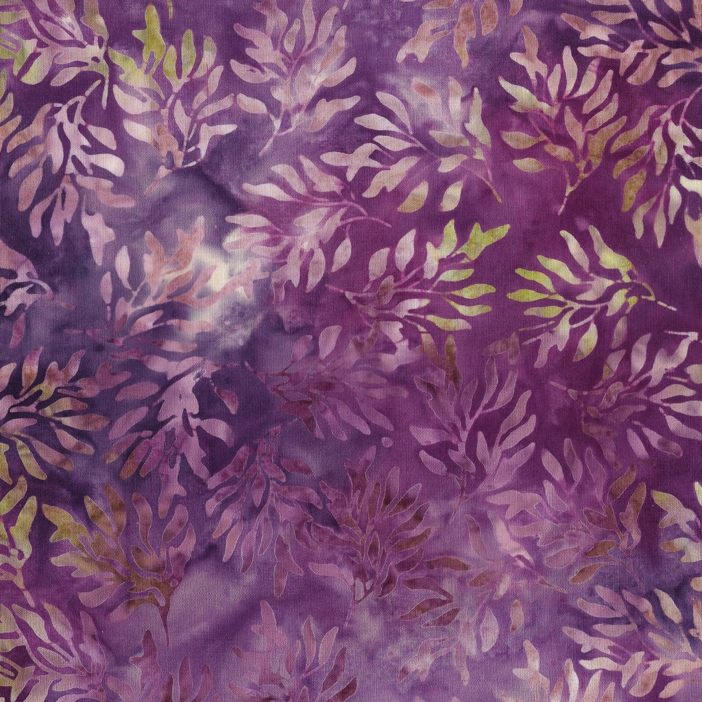 712404890 / Wavy Leaves-Multi Purple Pink Iris