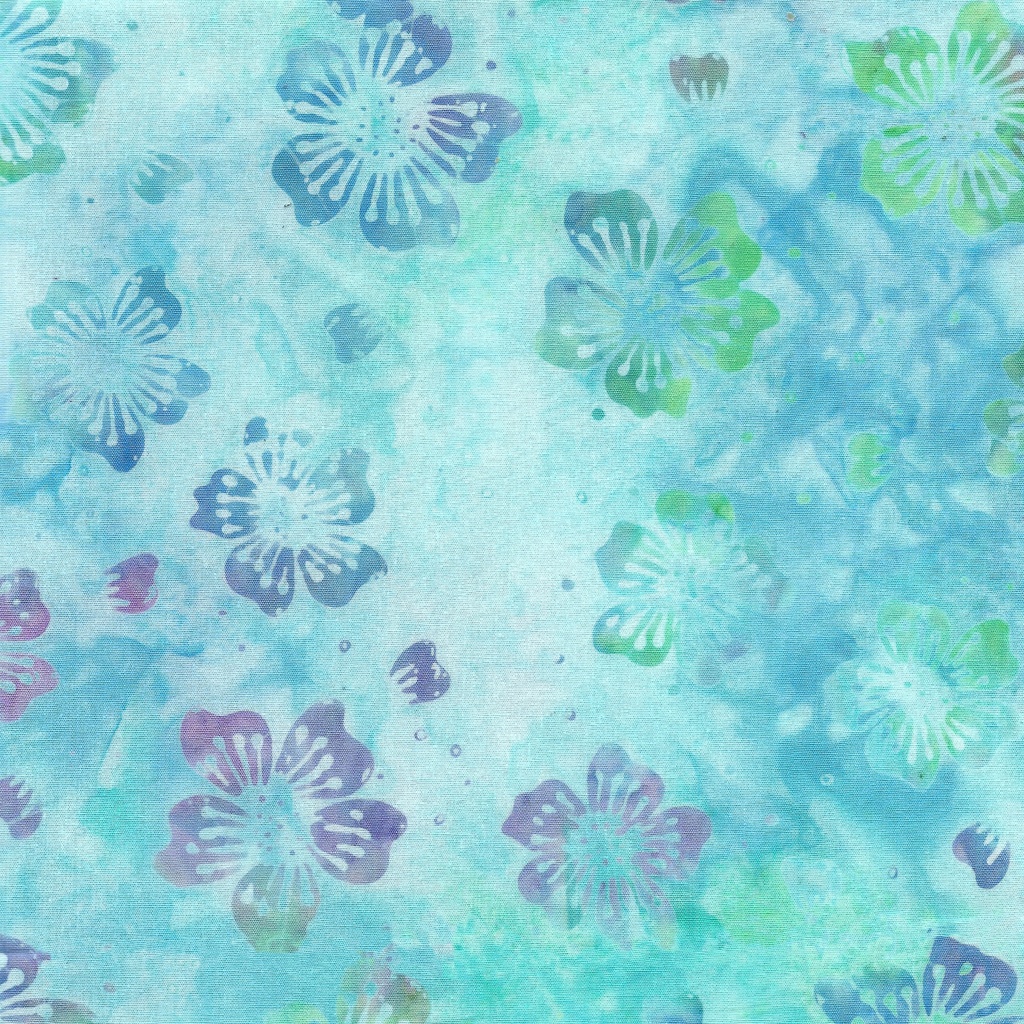 712409851 / Medium Floral-Multi Turquoise Green