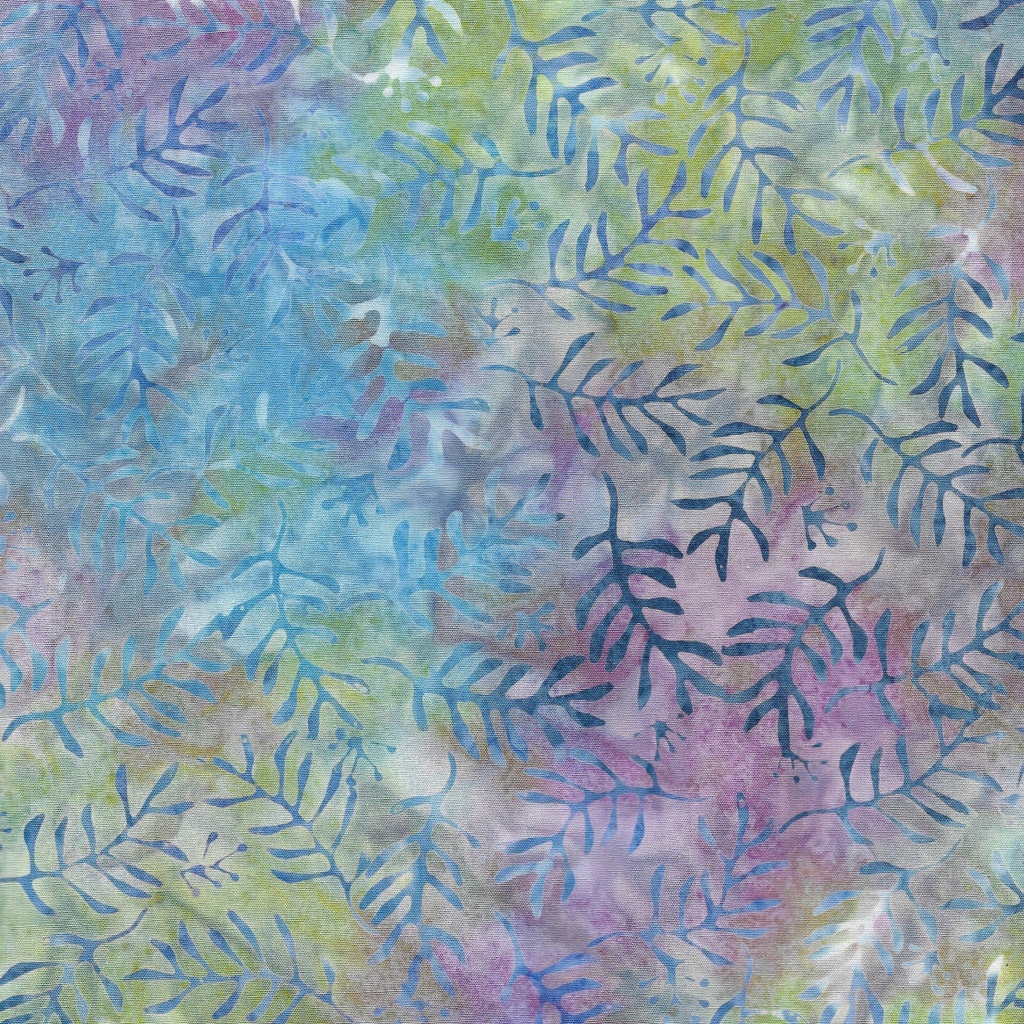 712411870 / Vines and Sprigs-Multi Blue Purple Green Peacock