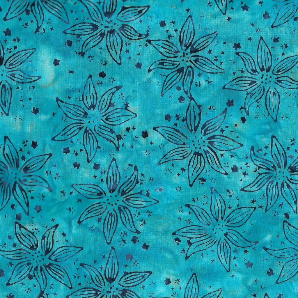 712414527 / Large Floral-Blue Waterfall