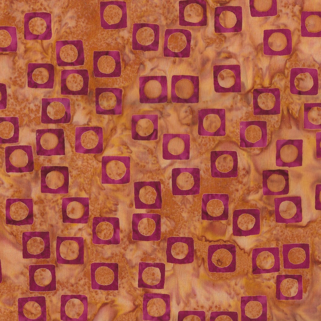 712424266 / Square Circle-Orange Tiger