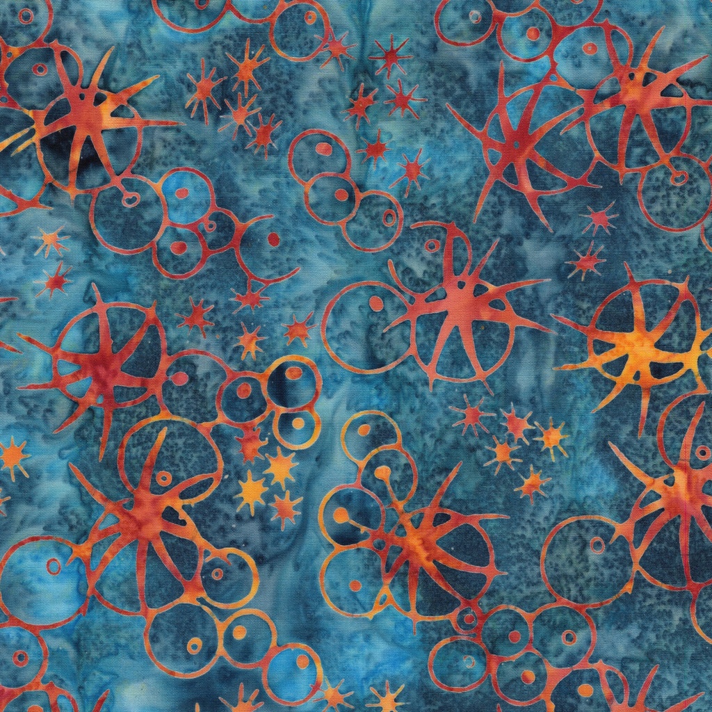 [712501838] 712501838 / Sea Urchins-Multi Blue Orange