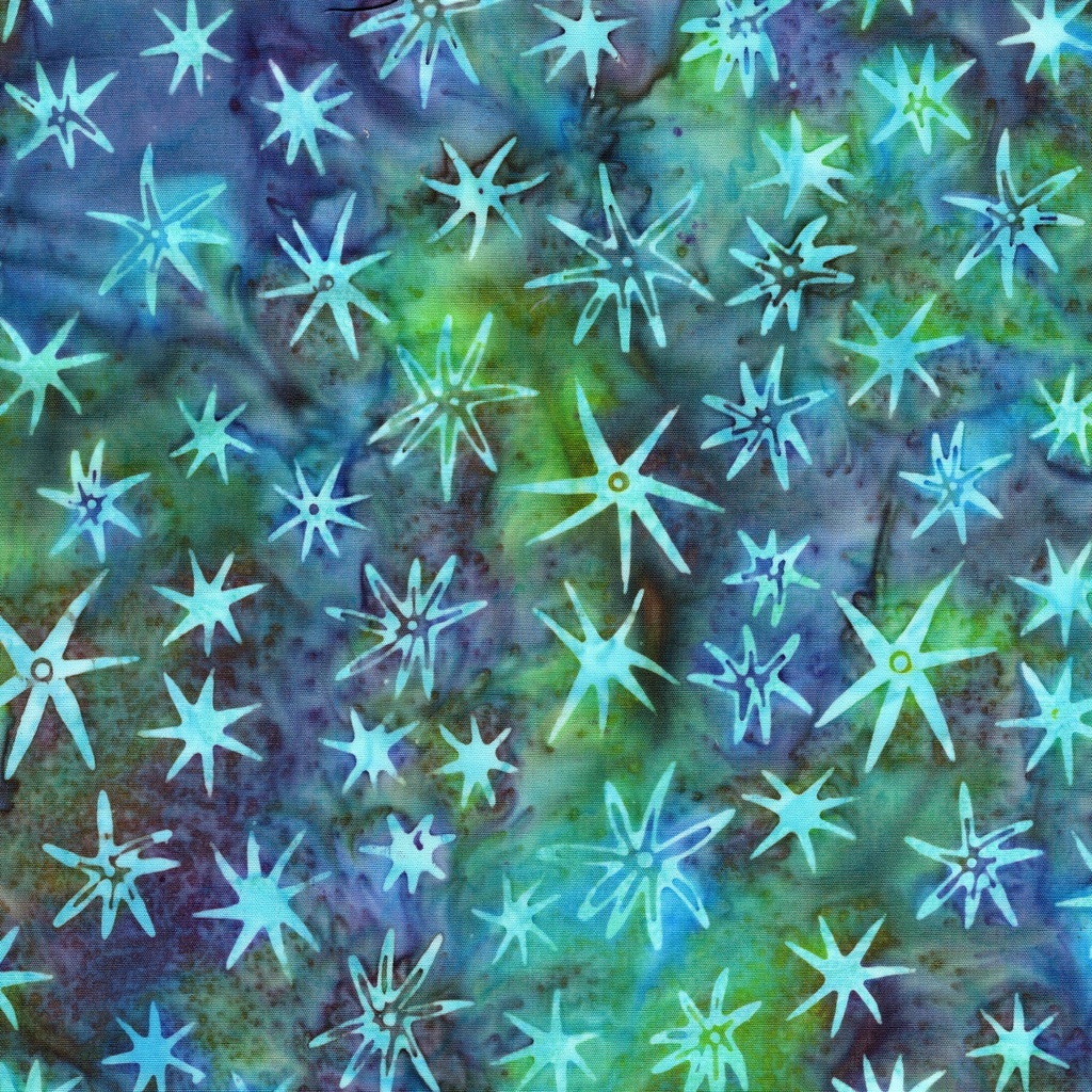 712502845 / Sea Stars-Multi Green Purple Mardi Gras