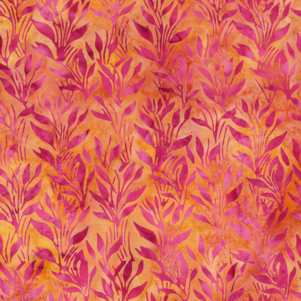 [712513801] 712513801 / Vines and Leaves-Multi Pink Yellow