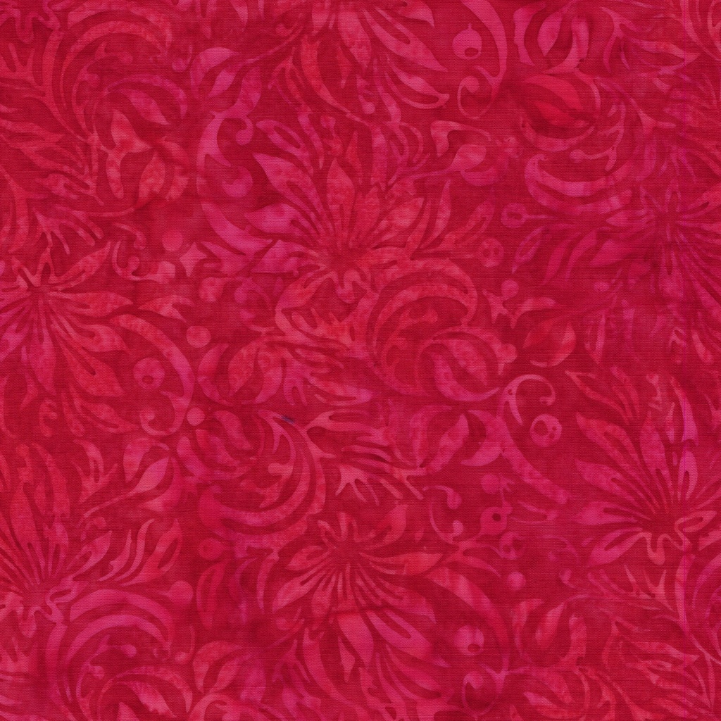 712517345 / Square Floral-Red Imperial