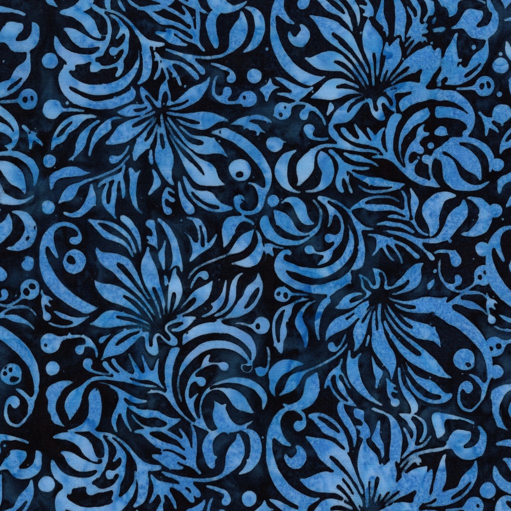 712517580 / Square Floral-Blue Ocean