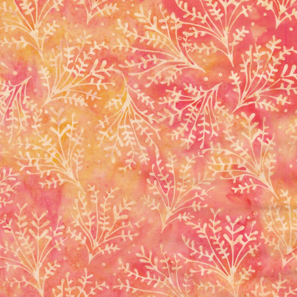 [712521810] 712521810 / Sprigs-Multi Pink Orange Sunset