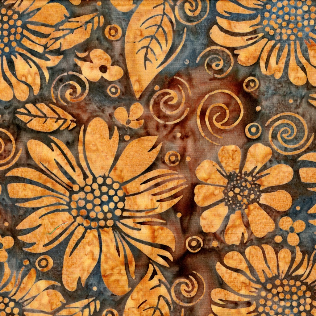712522094 / Large Floral-Brown Coffee