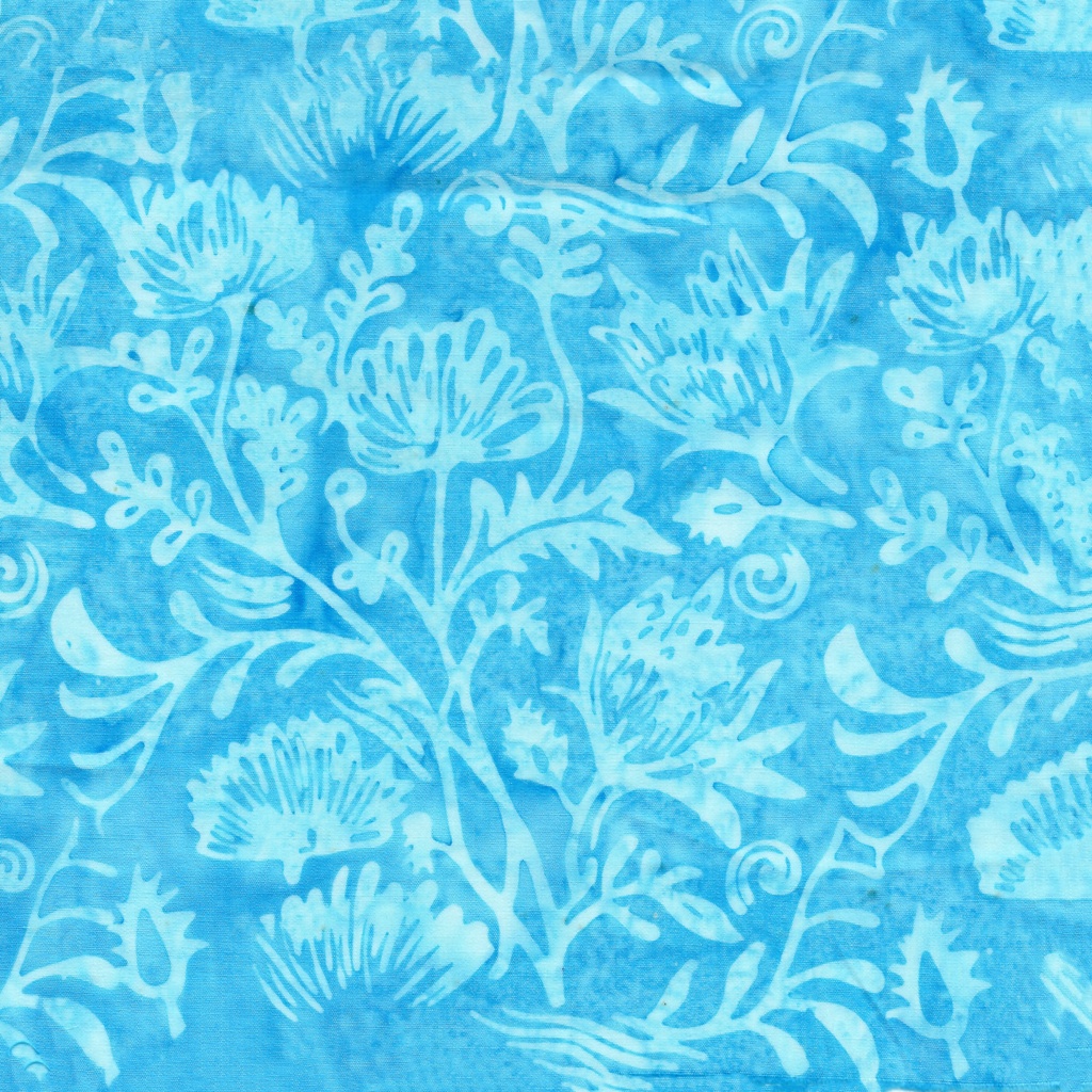 [712523915] 712523915 / Floral Scene-Teal Sea Glass