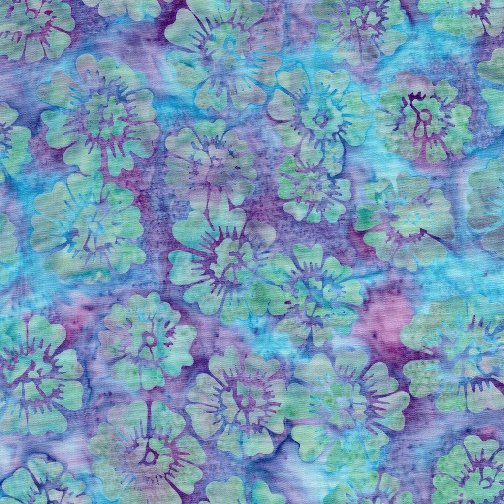 712525850 / Floral Tossed-Multi Purple Green Flourite