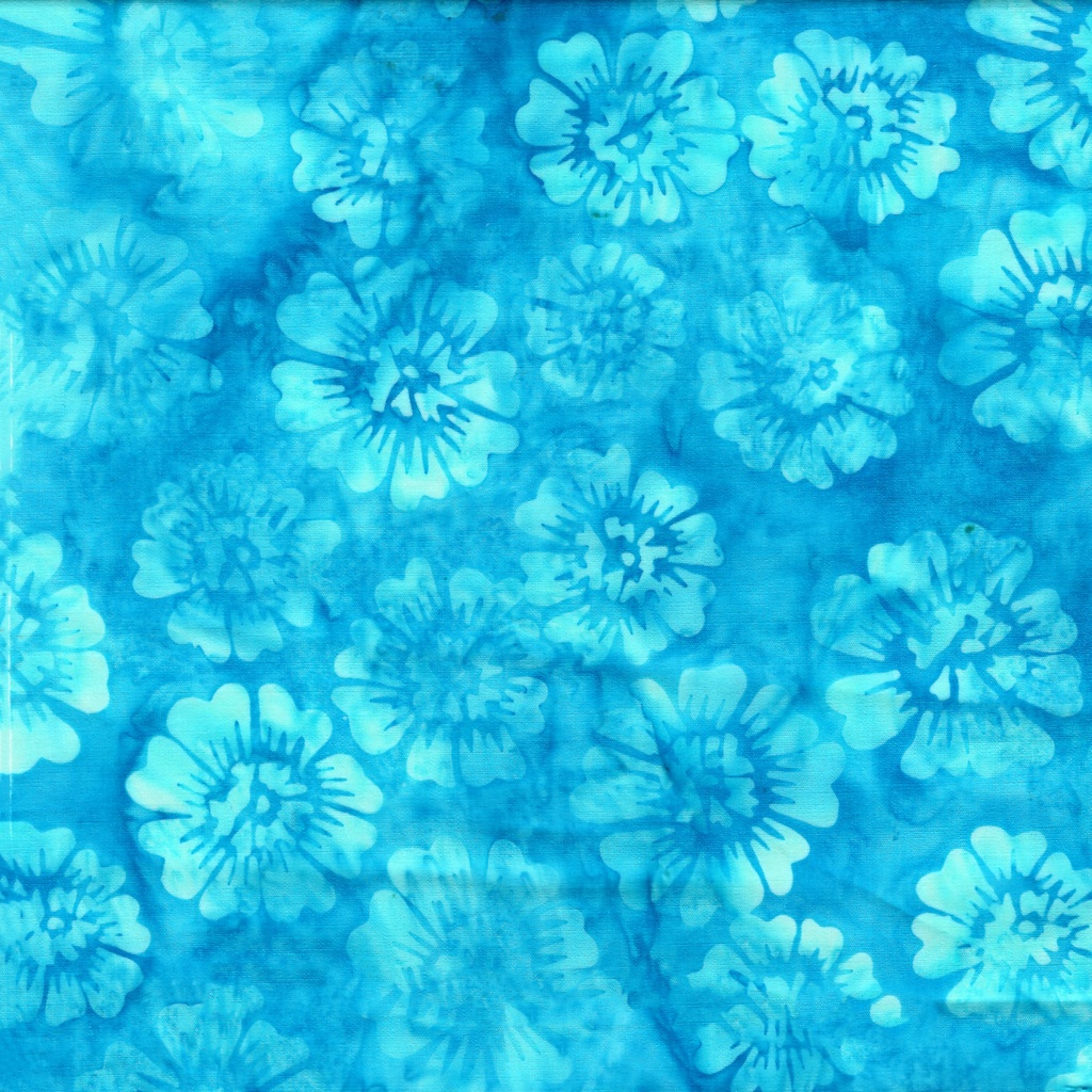 712525940 / Floral Tossed-Teal Surf