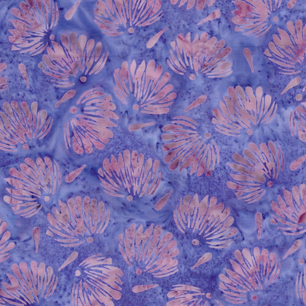 712526890 / Floral Fan Tossed-Multi Purple Pink Iris