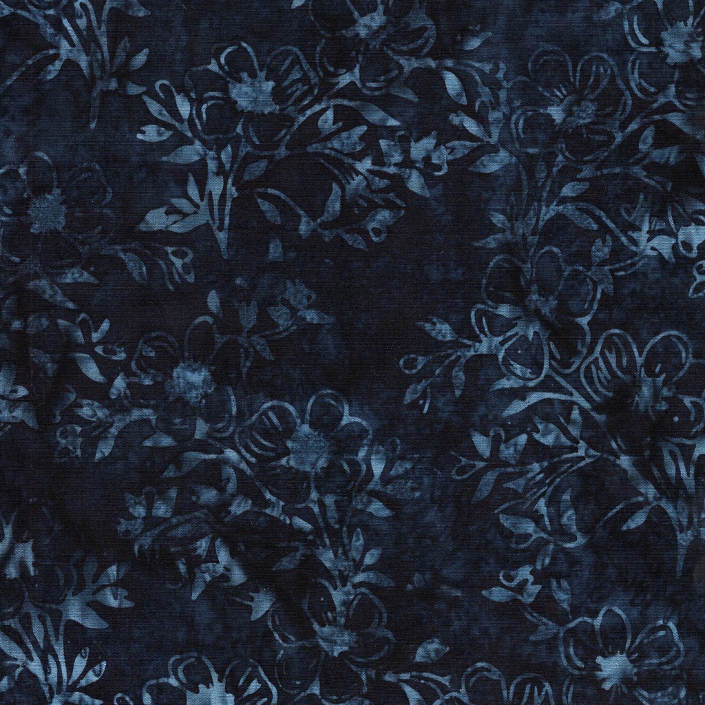 712537595 / Dogwood Floral-Blue Midnight Blue