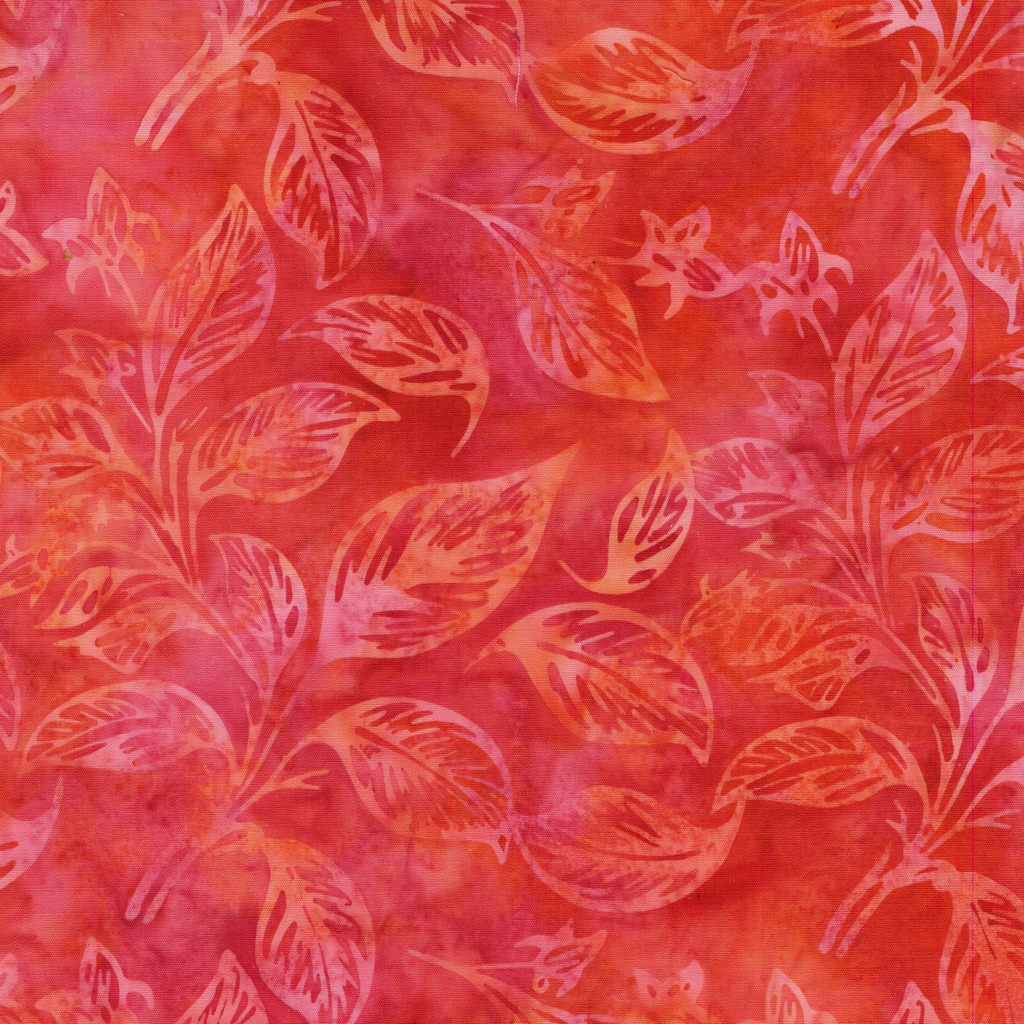 712541872 / Leaves and Buds-Multi Orange Pink