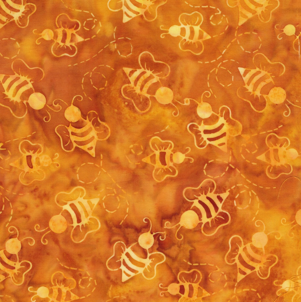 712602265 / Honey Bees Flowers--Gold Acorn