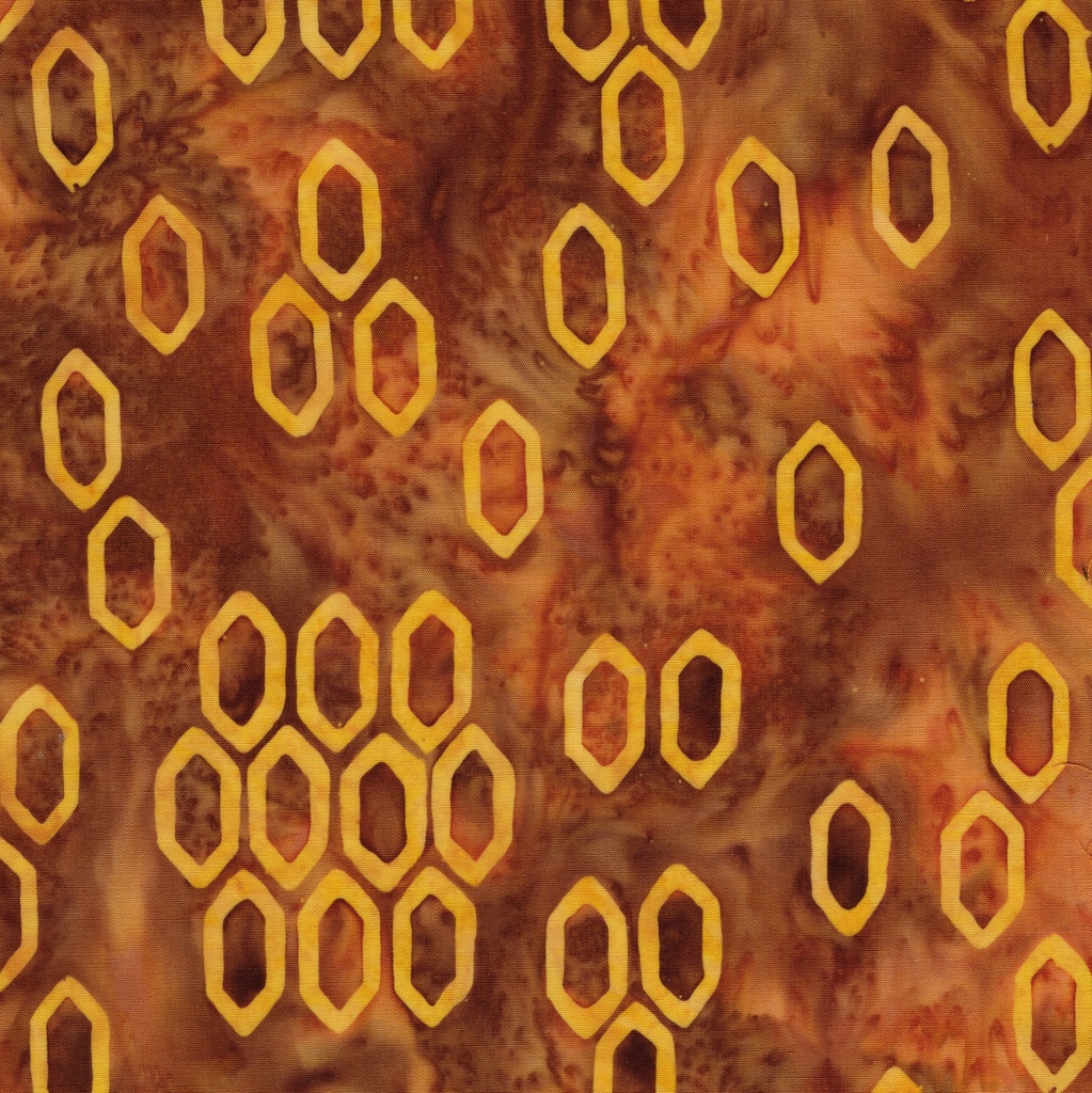 [712603079] 712603079 / Scattered Hexies-Brown Sienna