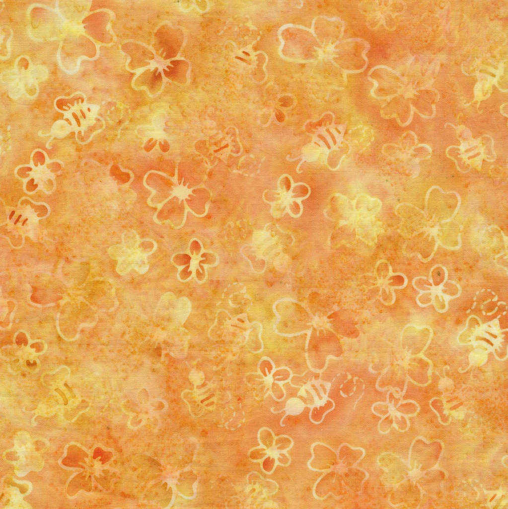 [712605253] 712605253 / Bees and Buds--Orange Tangerine