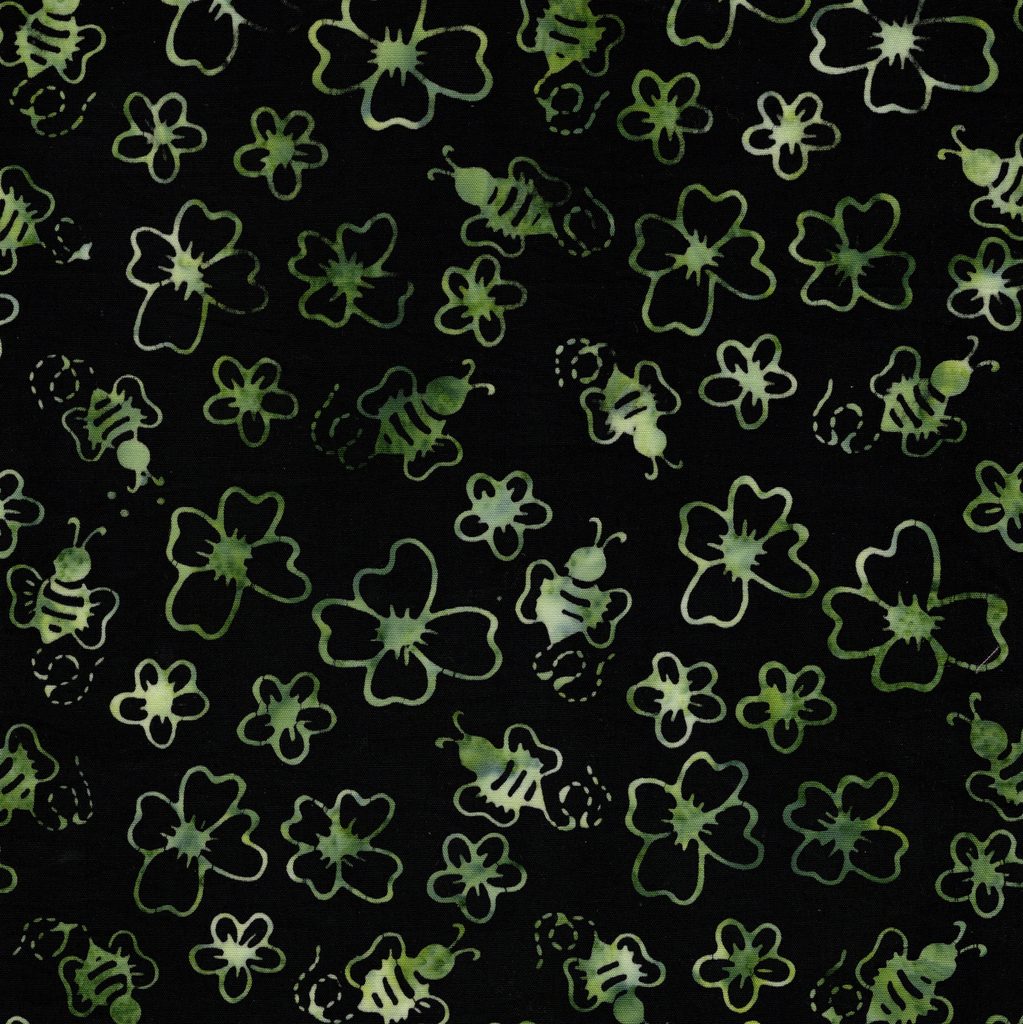 712605702 / Bees and Buds--Black