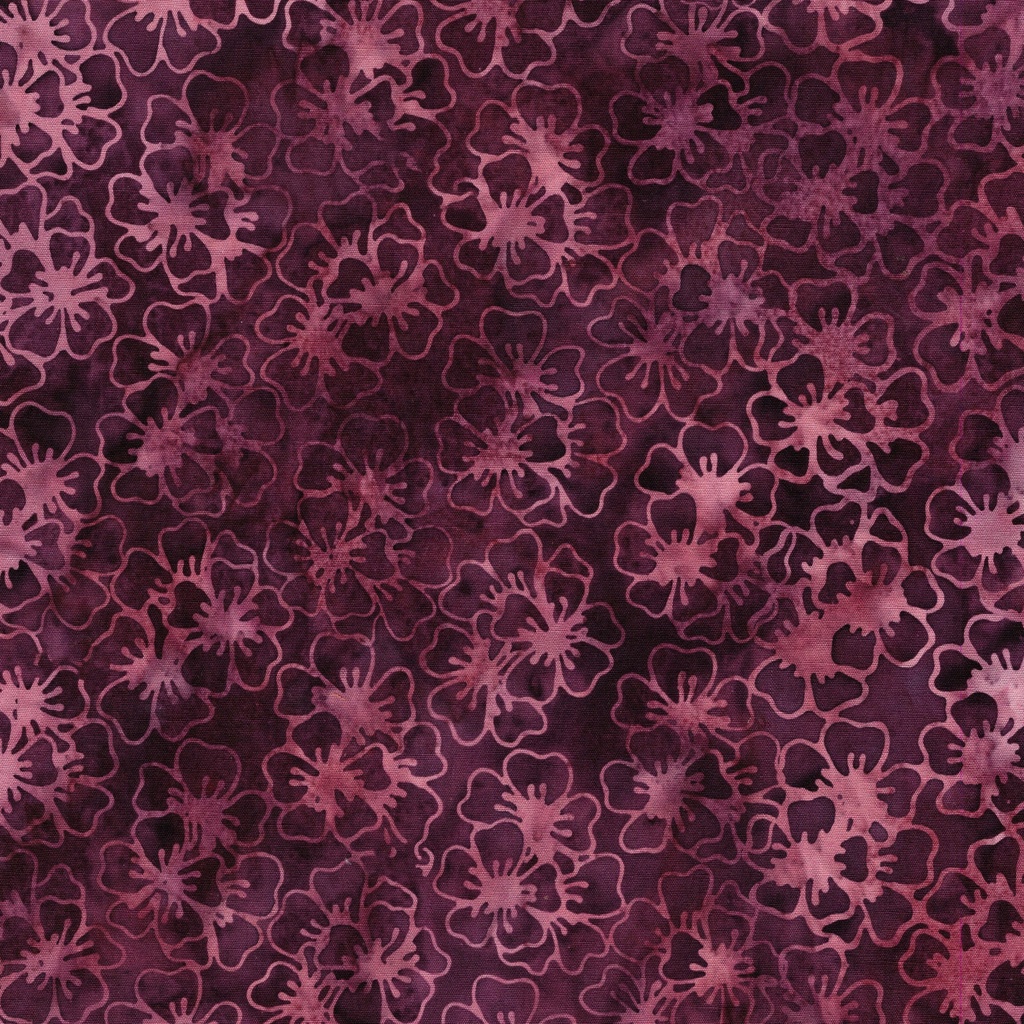 812501390 / Large Blossoms-Red Burgundy